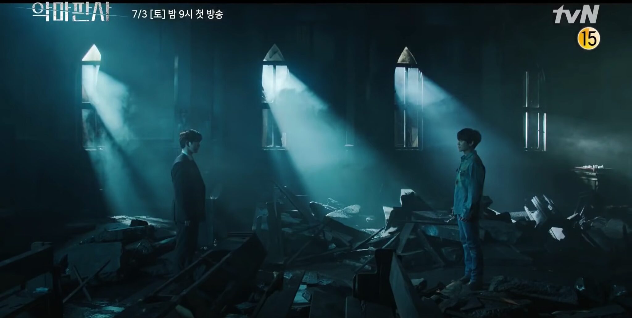 Jinyoung stands against Ji Sung in new The Devil Judge teaser