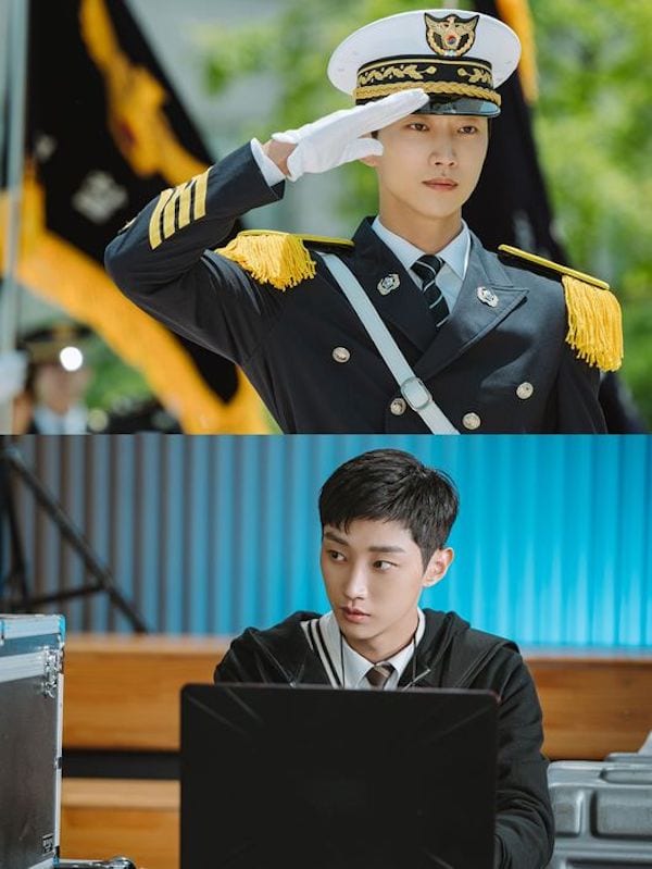 Jinyoung, Cha Tae-hyun in new Police Academy stills