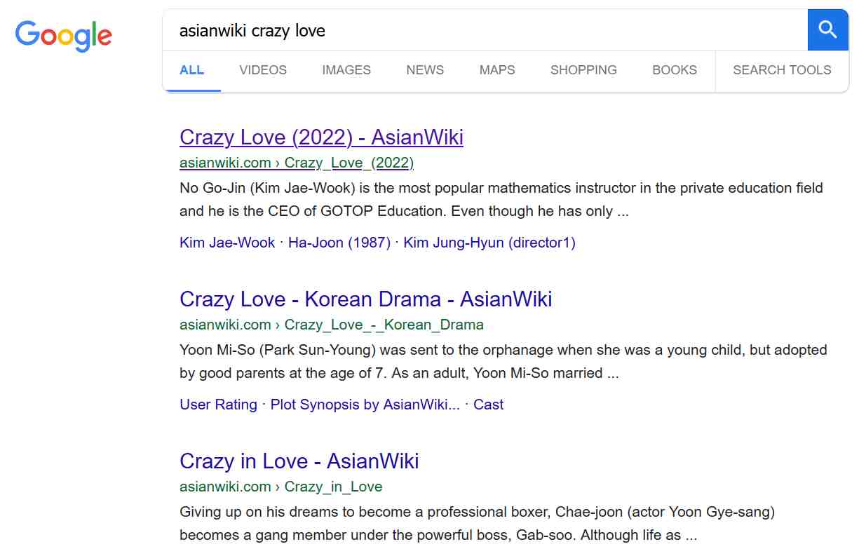 Crazy in Love - AsianWiki